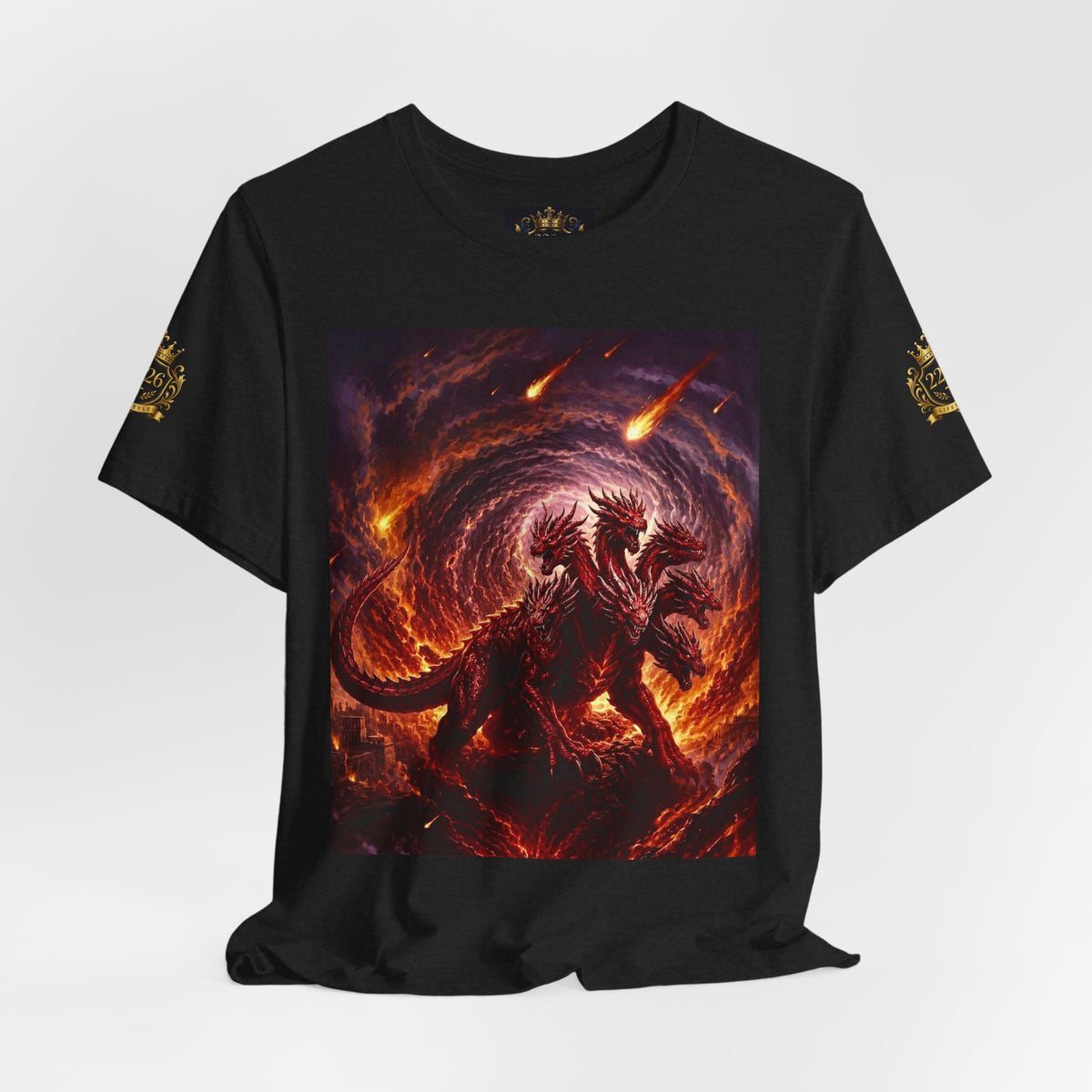 The Scarlet Beast T‑Shirt — Fiery Dragon Graphic Tee