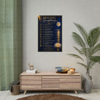 Healing Scriptures Poster – Rolled Christian Wall Art with Inspirational Bible Verses