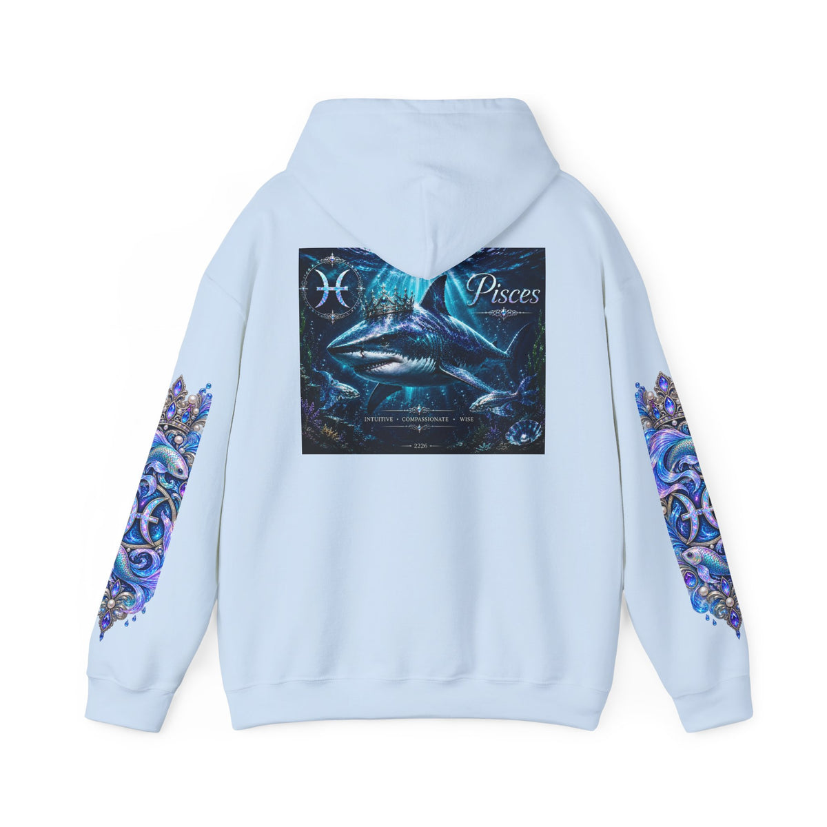 Pisces Hoodie - Astrological Pisces Fish Zodiac Graphic Sweatshirt
