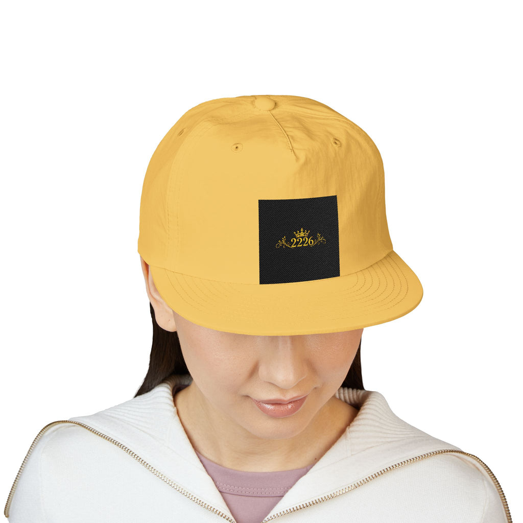 Surf Cap - Minimal Gold Wave Embroidered Patch Hat