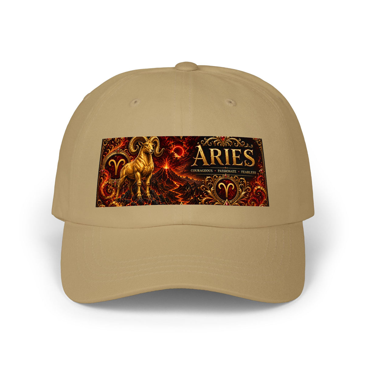 Aries Zodiac Dad Cap — Classic Astrological Ram Baseball Hat