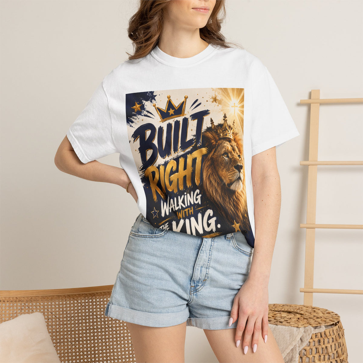 Built Right Walking With The King T‑Shirt