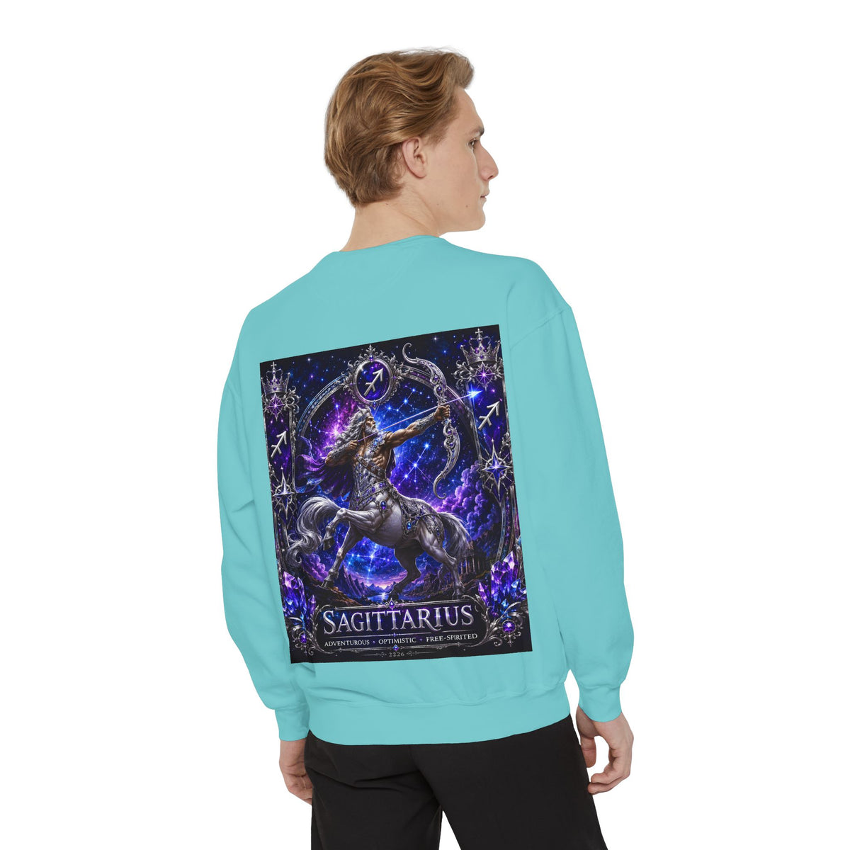 Sagittarius Zodiac Sweatshirt — Celestial Archer Graphic Pullover