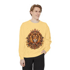 Leo Zodiac Lion Sweatshirt — Regal Astrology Graphic Crewneck