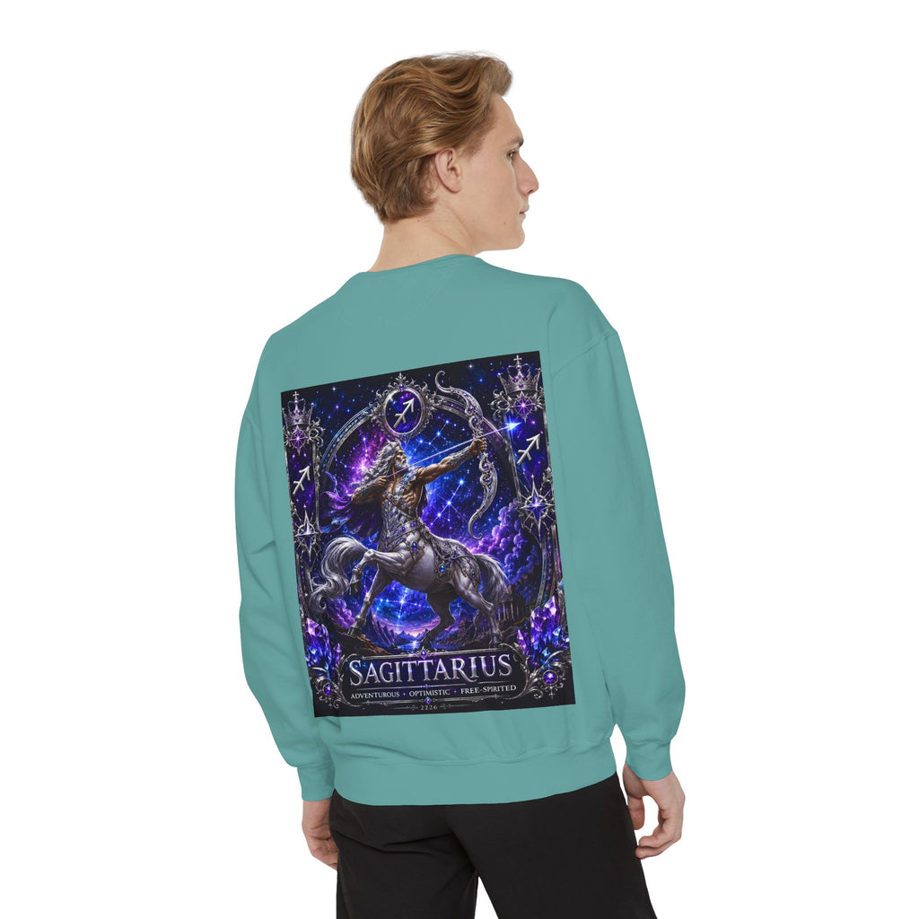 Sagittarius Zodiac Sweatshirt — Celestial Archer Graphic Pullover