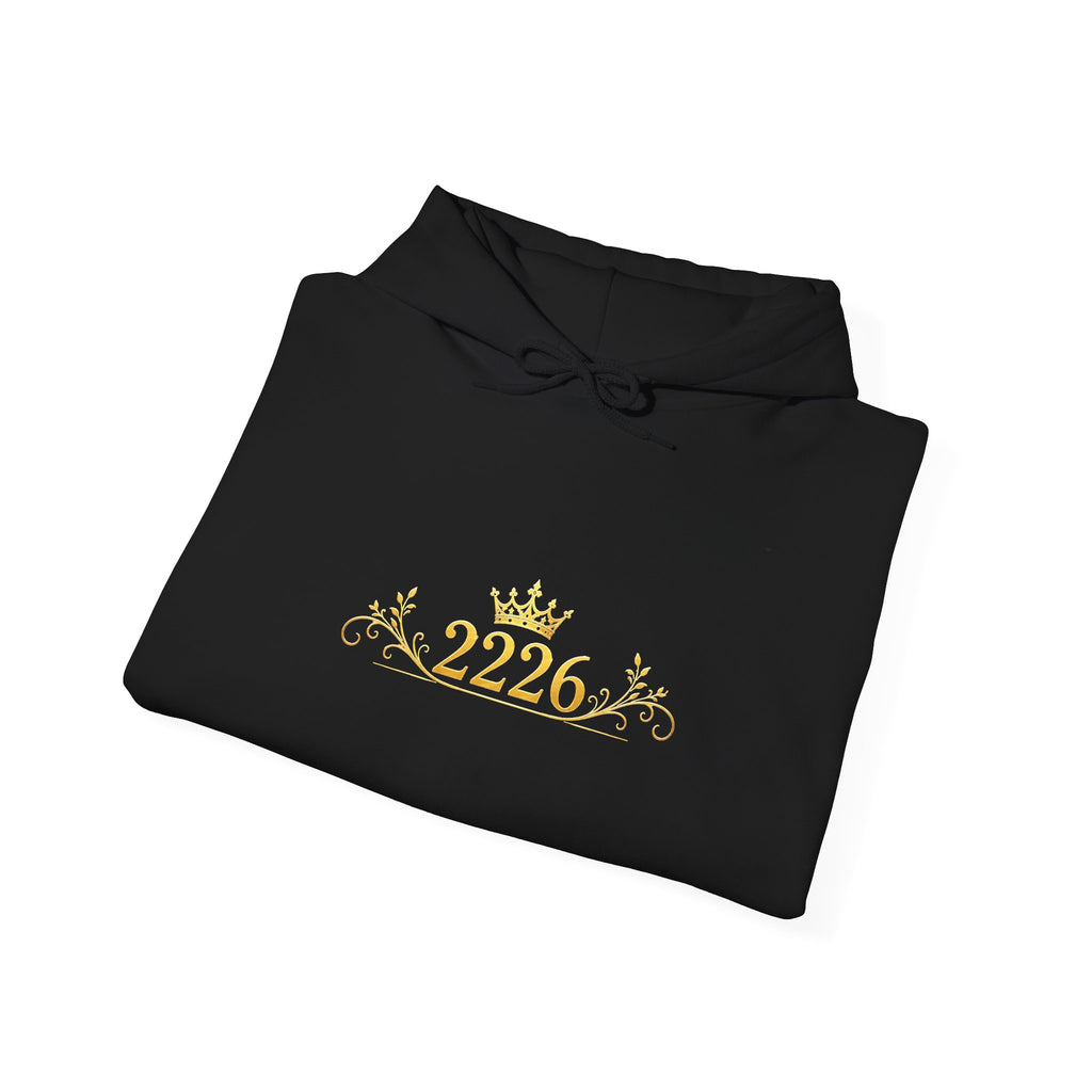 Gold Crown '2226' Hoodie - Royal Anniversary Sweatshirt