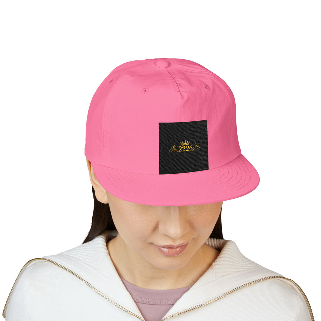 Surf Cap - Minimal Gold Wave Embroidered Patch Hat