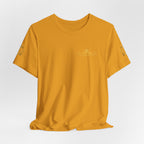 Vintage Gold Crown Tee - Minimal Royal Logo Short Sleeve Shirt
