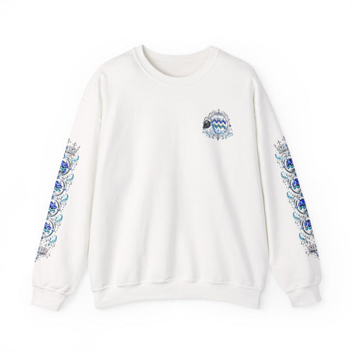 Aquarius Crewneck Sweatshirt — Zodiac Water-Bearer Astrology Pullover