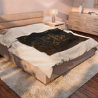 Velveteen Plush Blanket — Royal Crown '2226' Faith Hope Healing Throw