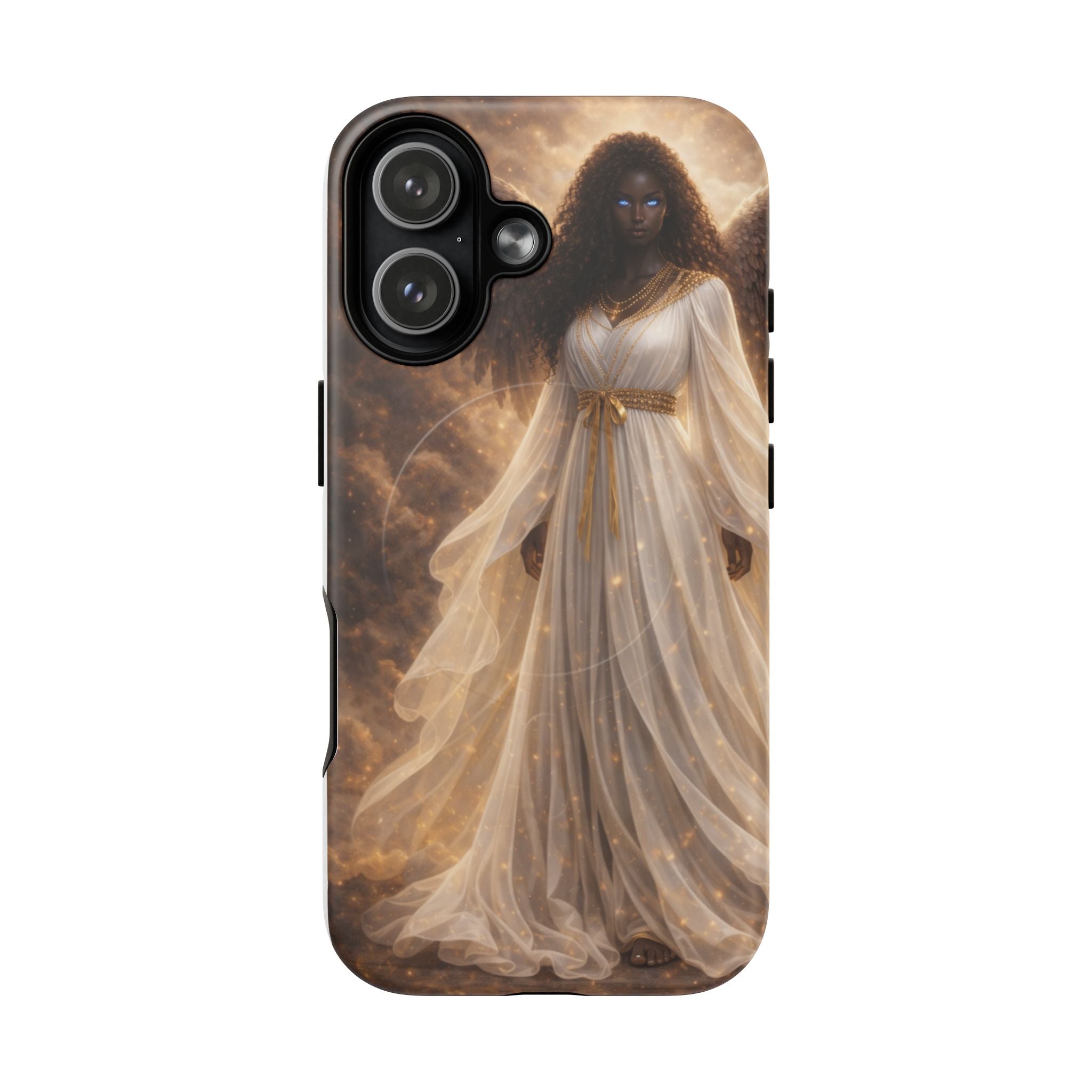 Angel Guardian Phone Case — Dark Angel in Flowing Gown Magnetic Tough Case