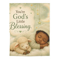 Baby Swaddle Blanket — “You’re God’s Little Blessing” Newborn Receiving Blanket