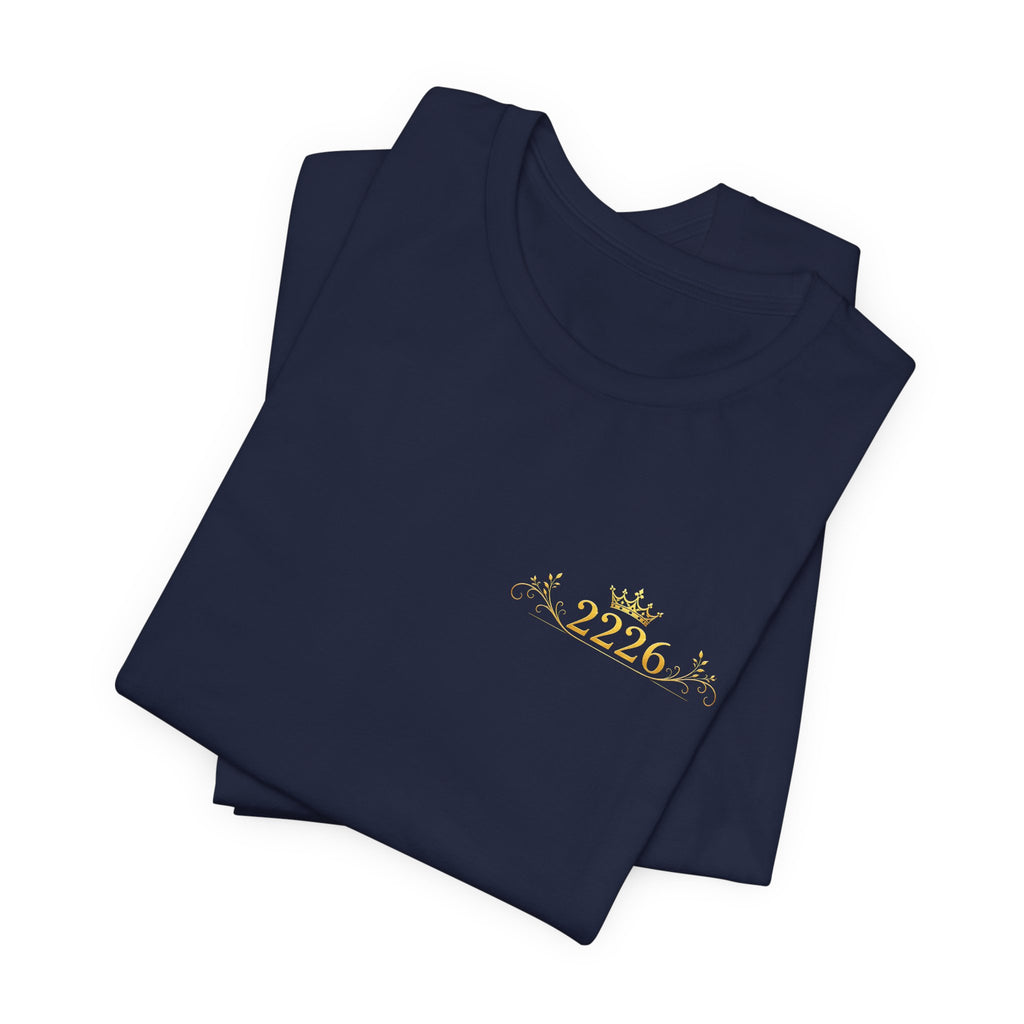 Minimal 2026 Embroidered Chest Tee — Casual White T-Shirt