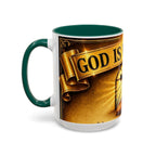 Inspirational Communion Mug — "God Is With You" Christian Coffee Cup