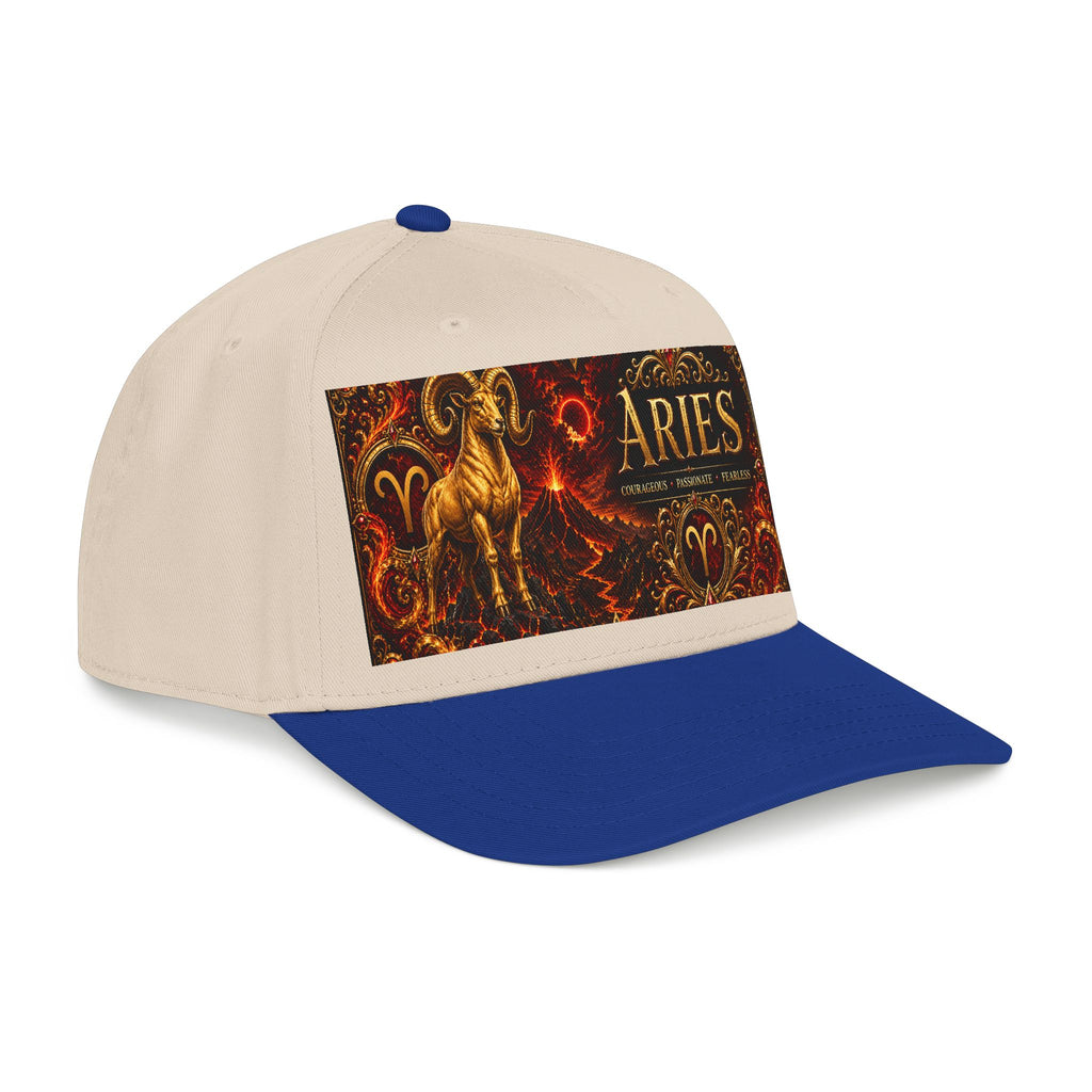 Aries Zodiac Baseball Cap — Ram Astrology Hat with 'Aries' Text