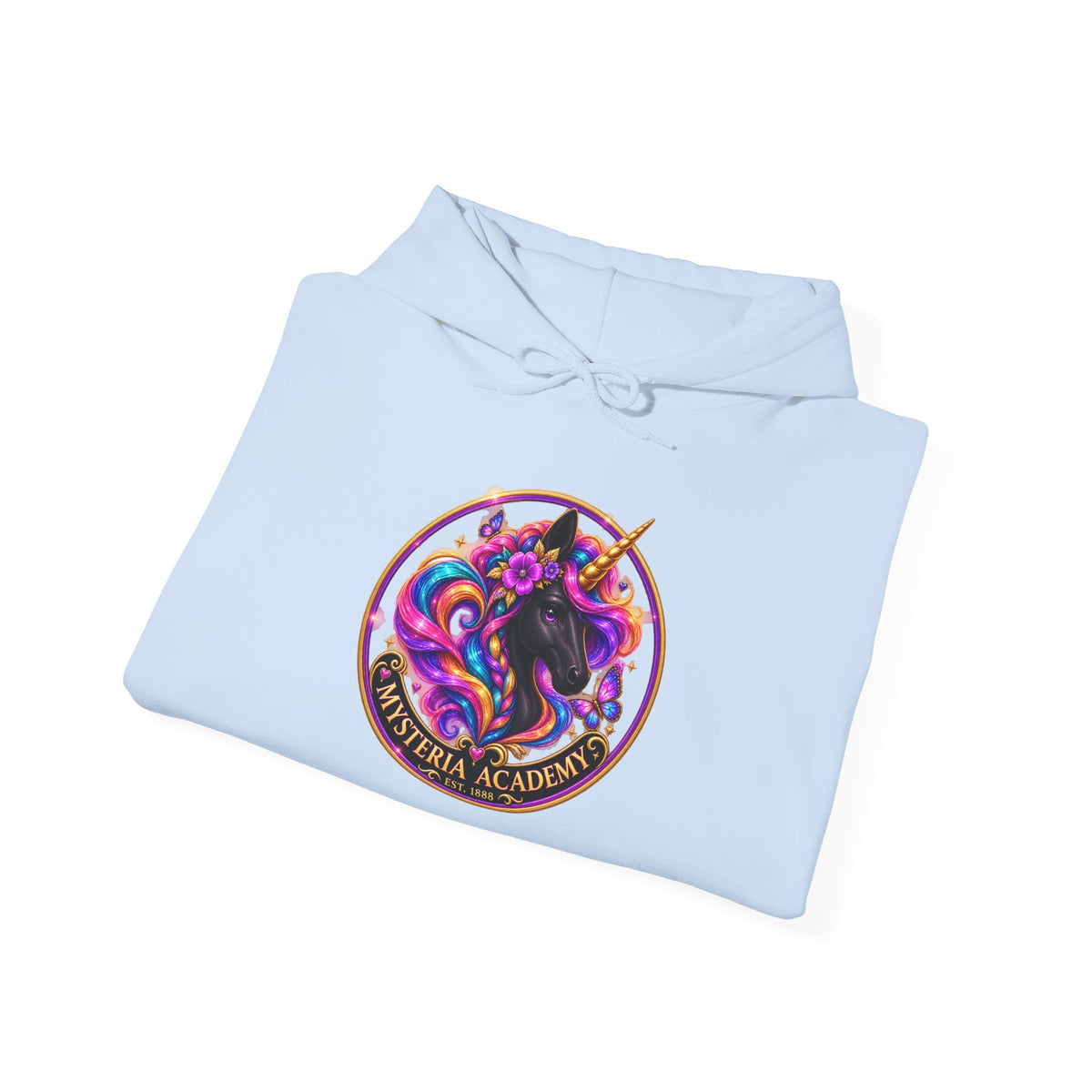 Unicorn Hoodie – Cosmic Rainbow Black Unicorn Pullover