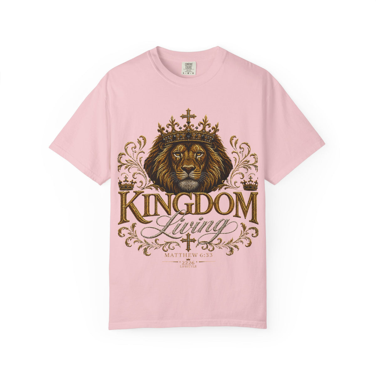 Kingdom Living T-Shirt — Regal Lion Christian Faith Tee