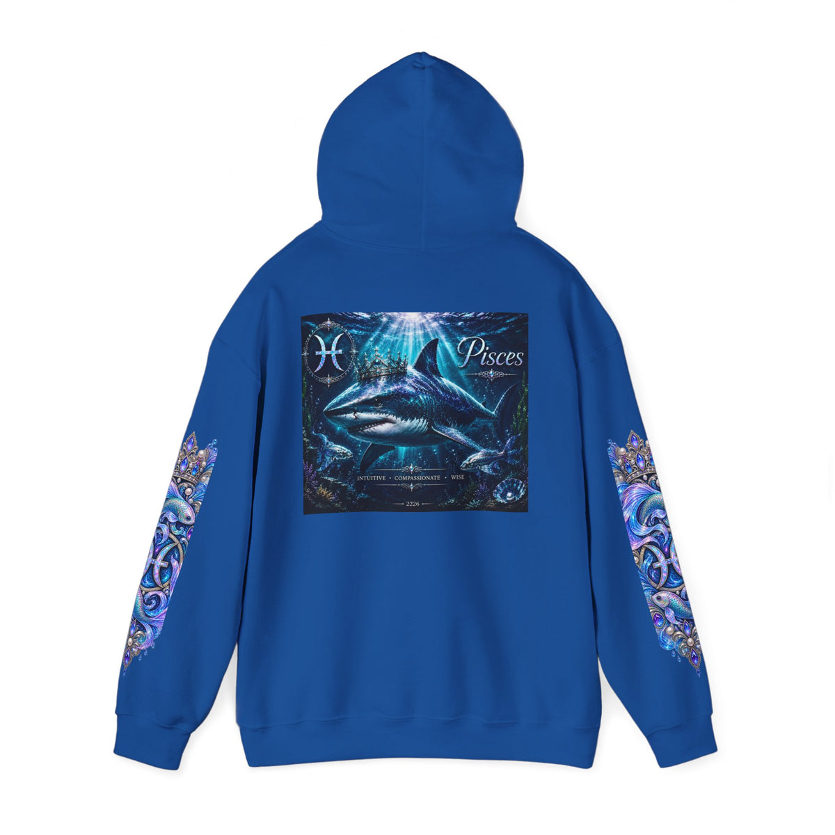 Pisces Hoodie - Astrological Pisces Fish Zodiac Graphic Sweatshirt