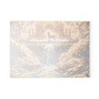 Glass Cutting Board - Heavenly Lamb & Waterfall Kitchen Art