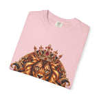 Leo Zodiac Lion T-Shirt — Regal Crowned Lion Astrology Tee