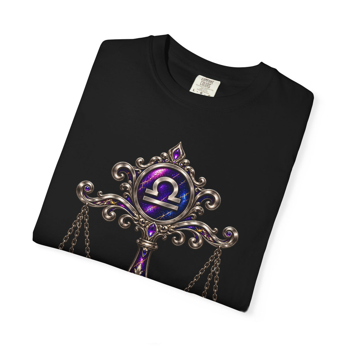 Libra Zodiac Scales T-Shirt — Astrological Balance Graphic Tee
