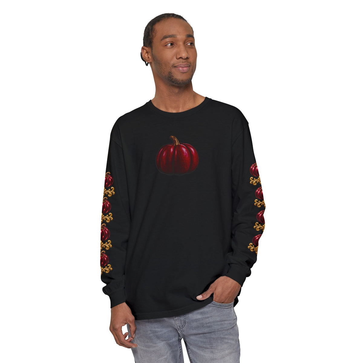 Pumpkin Sleeve Long Sleeve Tee