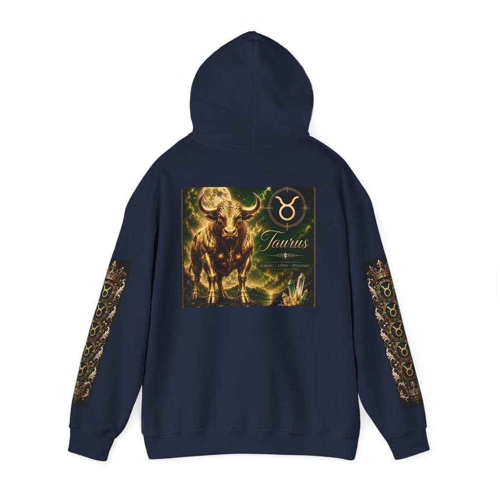 Taurus Zodiac Hoodie — Bull Constellation Graphic Hooded Sweatshirt