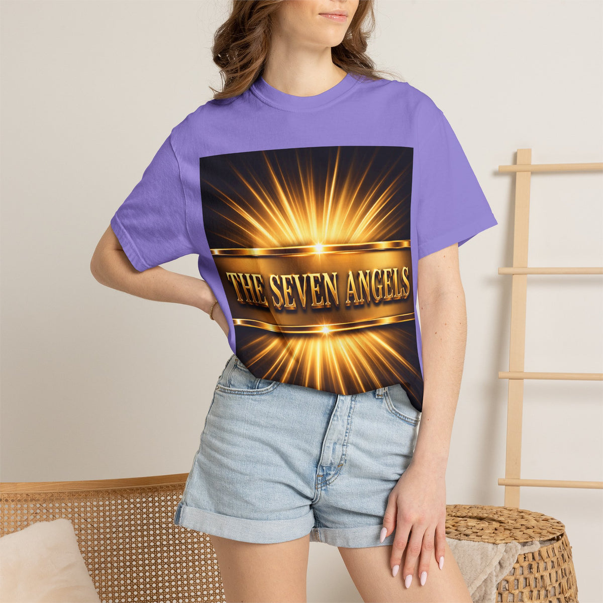Seven Angels Graphic T-Shirt — "The Seven Angels" Religious Illustration Tee