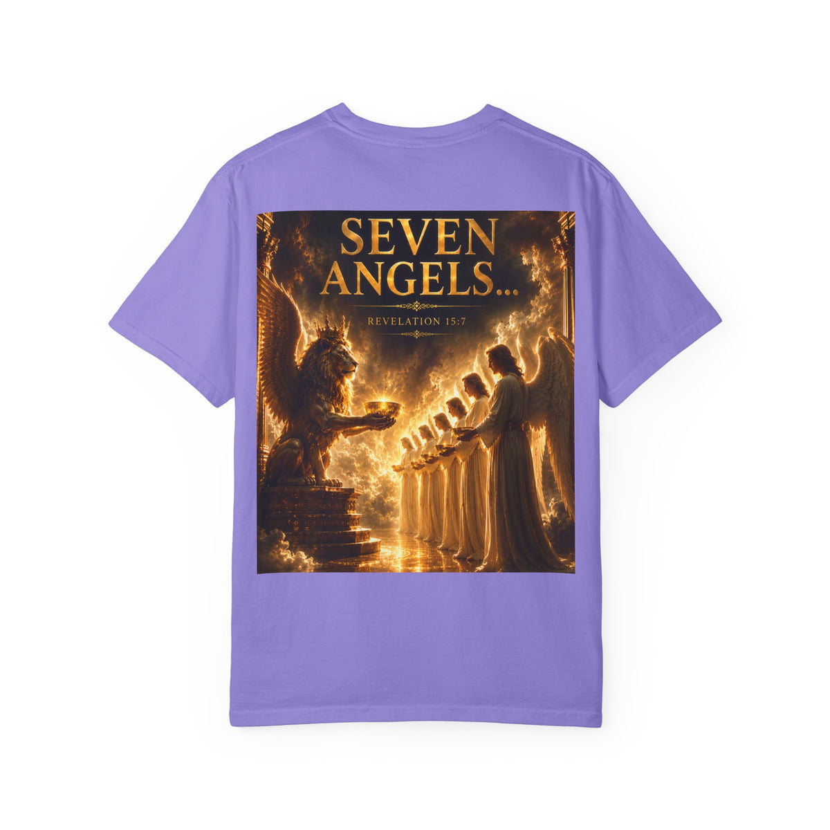 Seven Angels Graphic T-Shirt — "The Seven Angels" Religious Illustration Tee