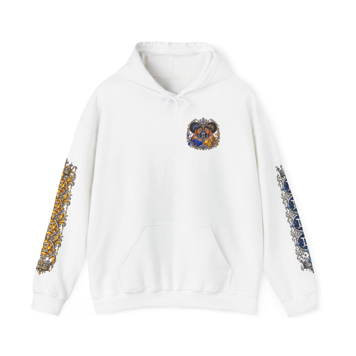 Gemini Zodiac Hoodie — Artistic Gemini Twins Astrology Pullover