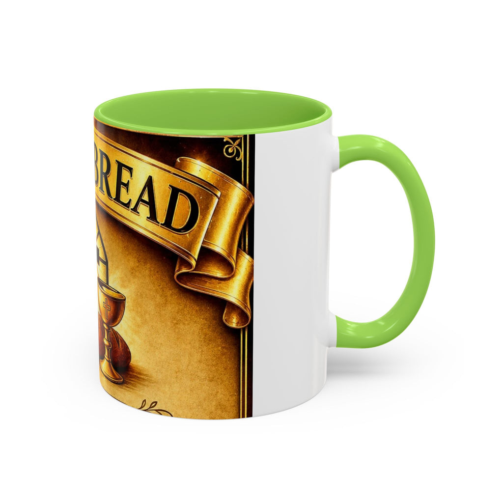 Daily Bread Coffee Mug — Christian Cross & Communion 11oz/15oz