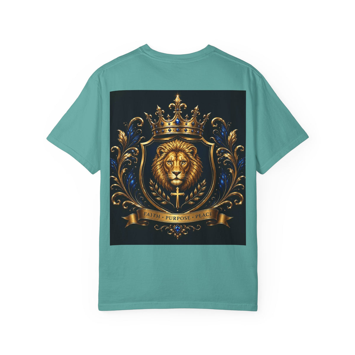 Lion Crest T-Shirt — Golden Crown 2226 Design