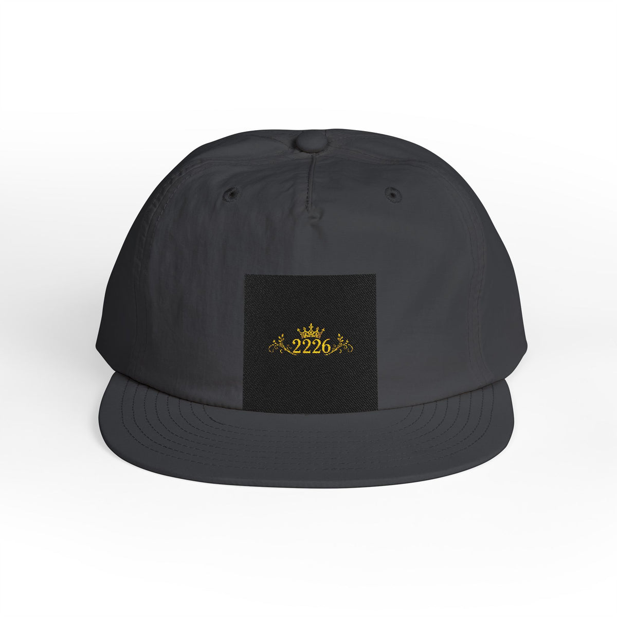 Surf Cap - Minimal Gold Wave Embroidered Patch Hat