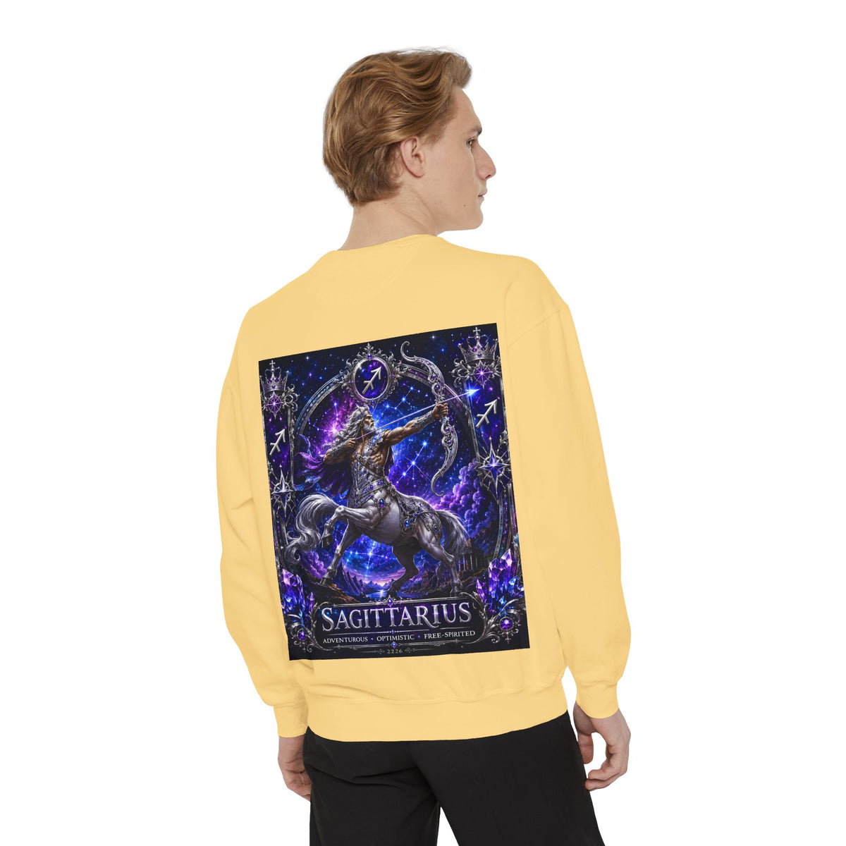 Sagittarius Zodiac Sweatshirt — Celestial Archer Graphic Pullover