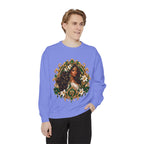 Virgo Zodiac Sweatshirt — Virgo Goddess & Owl Astrology Crewneck