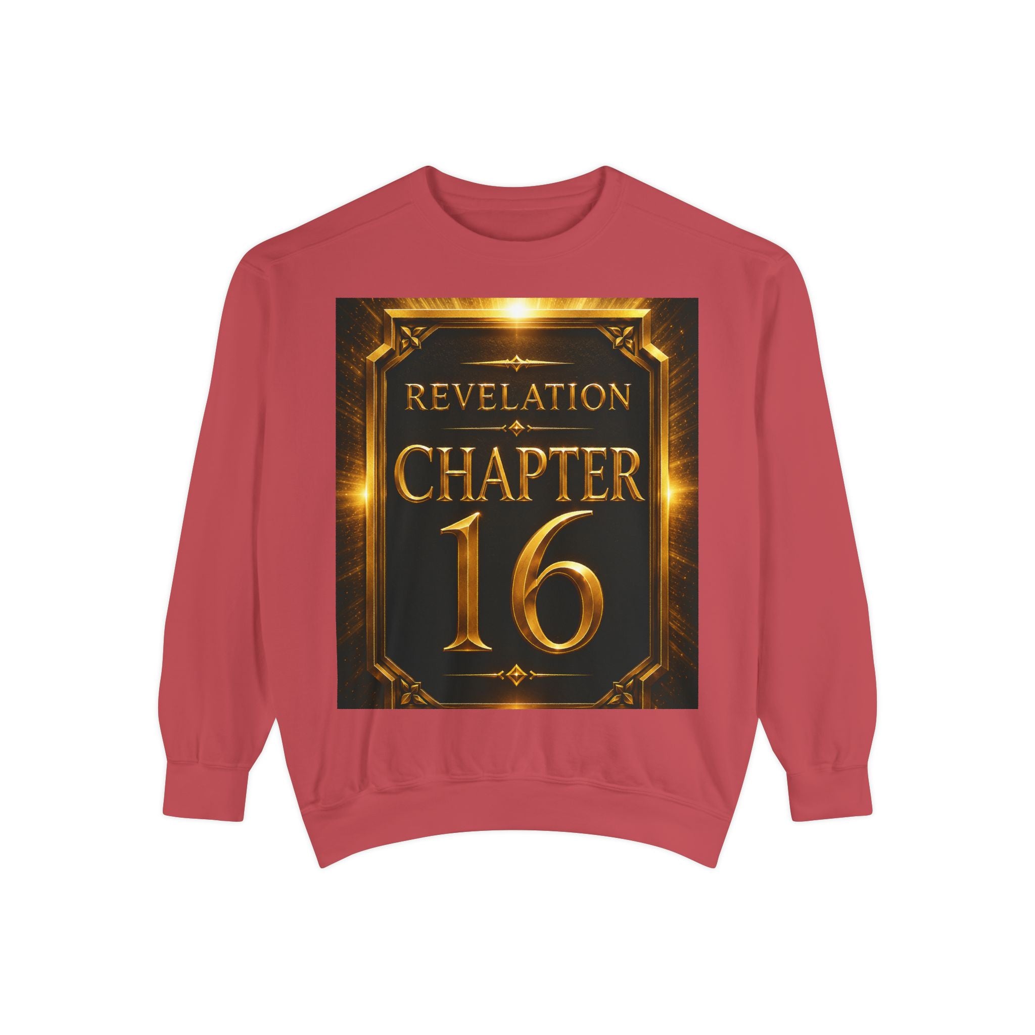 Revelation Chapter 16 Sweatshirt — "Judgment Begins" Apocalyptic Graphic