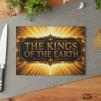 Glass Cutting Board — "The Kings of the Earth" Decorative Tempered Glass Chopping Board