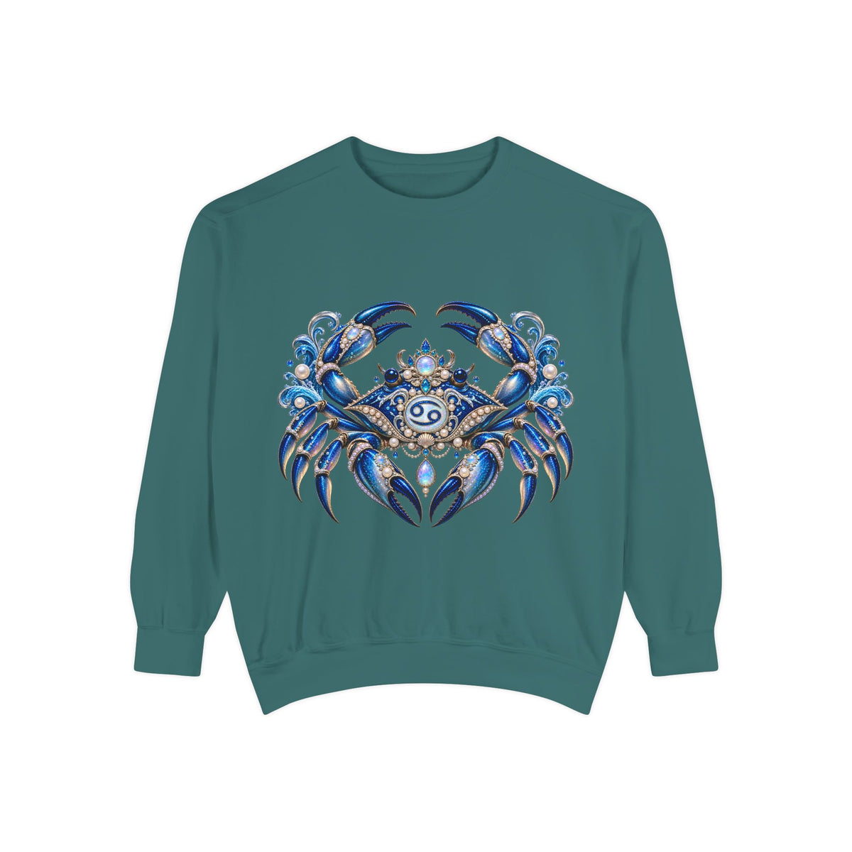 Cancer Zodiac Sweatshirt — Blue Crab Astrology Crewneck
