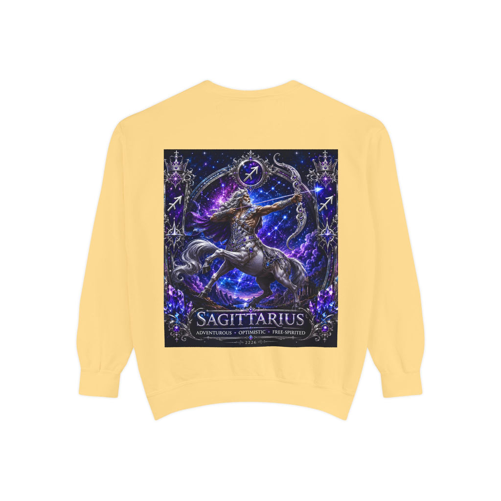 Sagittarius Zodiac Sweatshirt — Celestial Archer Graphic Pullover