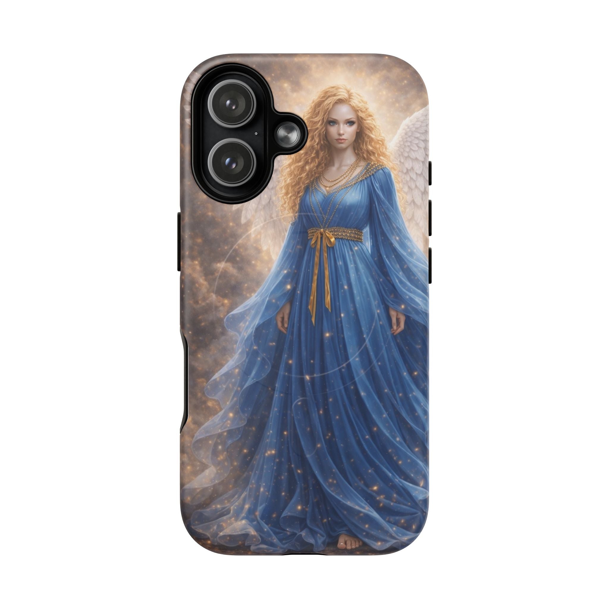 Angel Guardian Phone Case — Tough Magnetic Protective Cover with Blue Angel Design