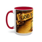 Inspirational Communion Mug — "God Is With You" Christian Coffee Cup