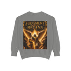 Revelation Chapter 16 Sweatshirt — "Judgment Begins" Apocalyptic Graphic