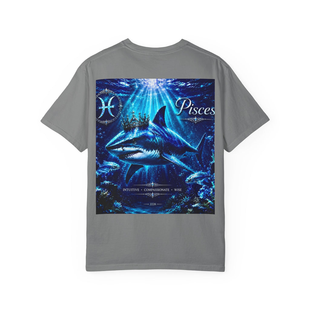 Pisces Shark T-Shirt — Zodiac Ocean Graphic Tee
