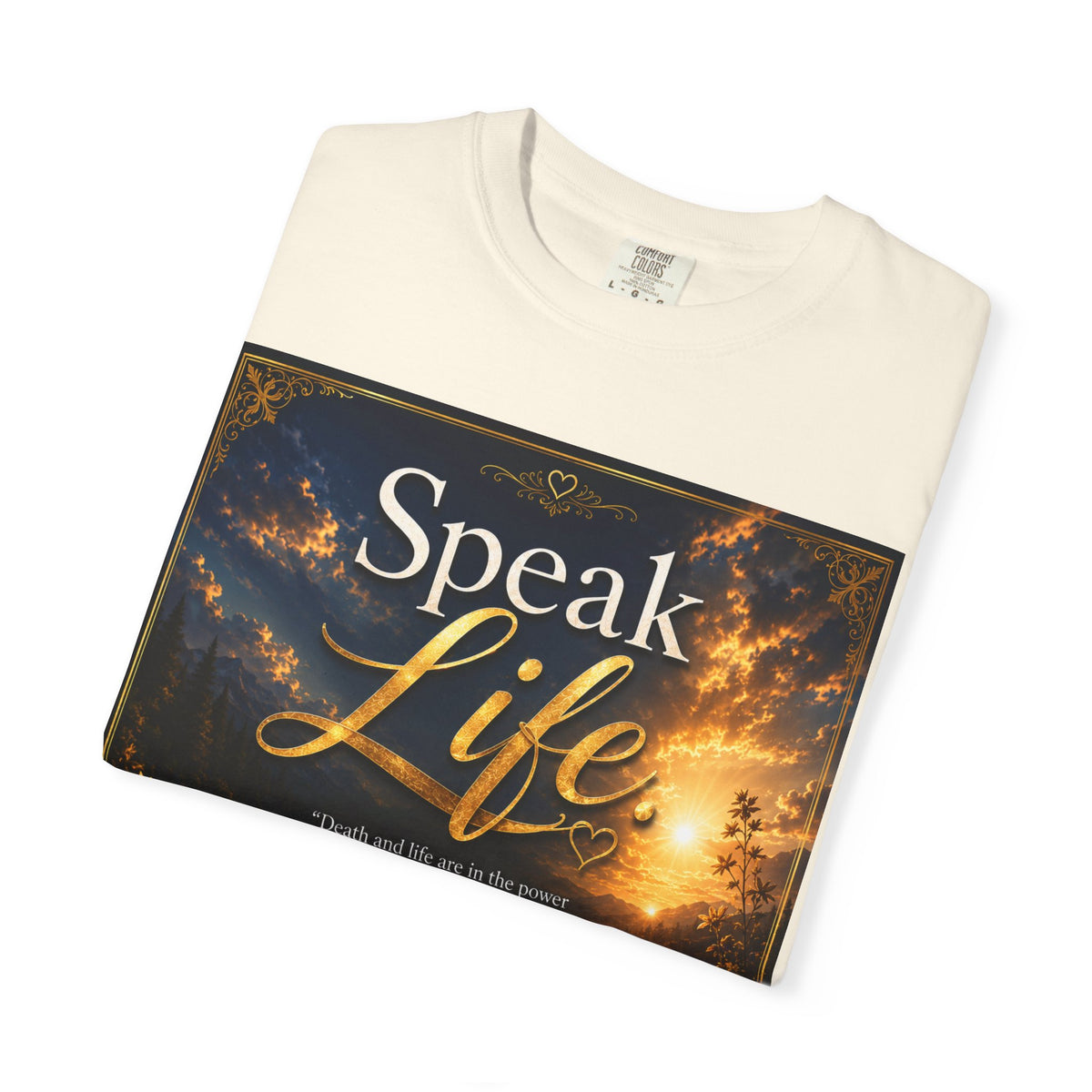 Christian Inspirational T-Shirt — "Speak Life" & "Still on the Throne" Faith Graphic Tee