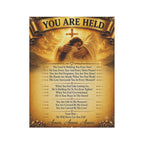 Garden Flag - "You Are Held" Inspirational Prayer Banner (Religious Spiritual Decor)