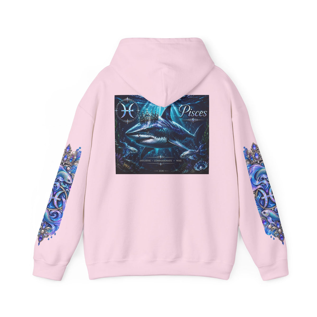 Pisces Hoodie - Astrological Pisces Fish Zodiac Graphic Sweatshirt