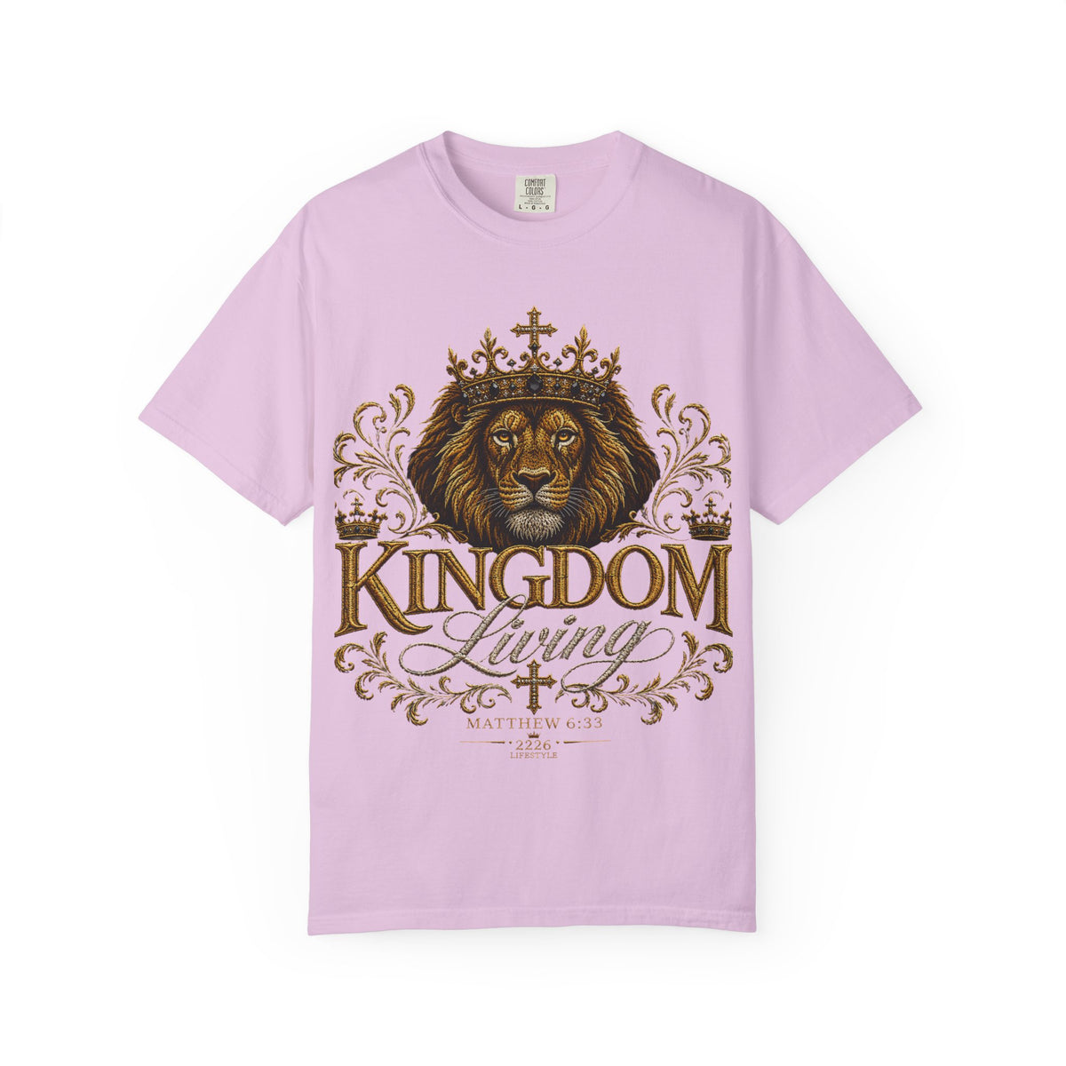 Kingdom Living T-Shirt — Regal Lion Christian Faith Tee