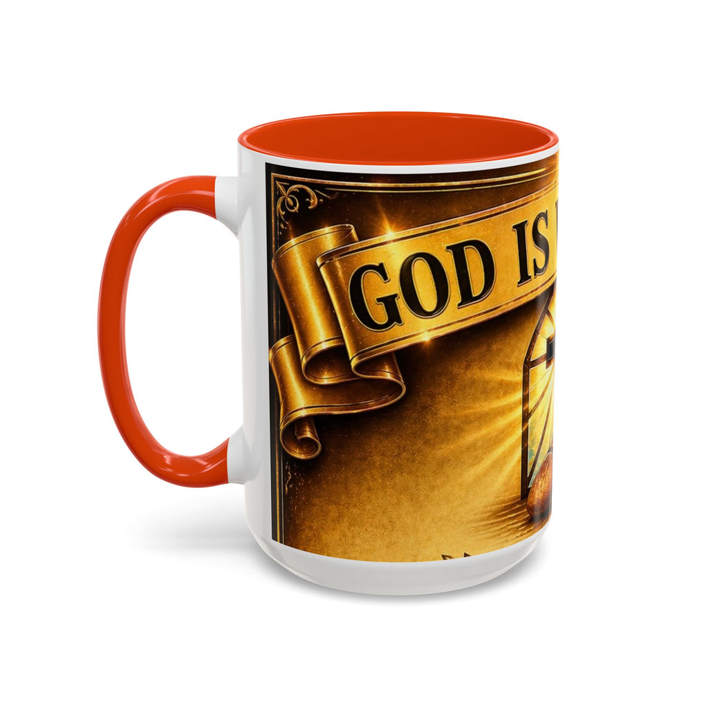 Inspirational Communion Mug — "God Is With You" Christian Coffee Cup