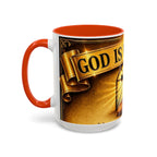 Inspirational Communion Mug — "God Is With You" Christian Coffee Cup