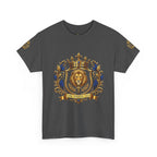 Kingdom Living Lion Tee — Regal Crowned Lion Graphic T-Shirt (Matthew 6:33)